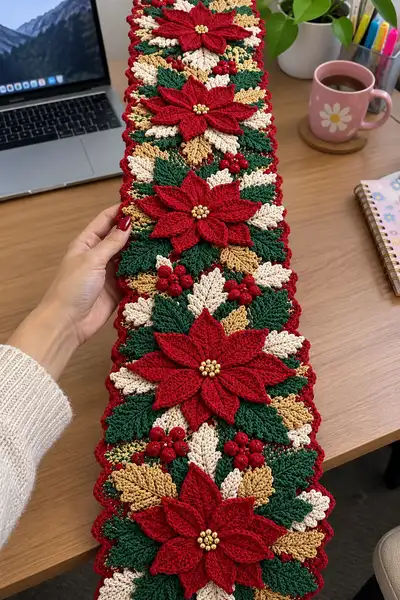 Centro De Mesa Poinsettia Navideno paso 2 - avance del armado