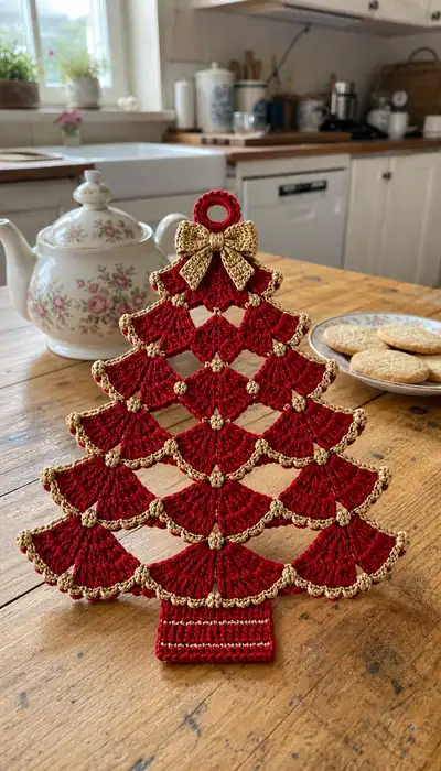 Arbol Navideno Decorativo Patrón paso 1 - avance de la construcción